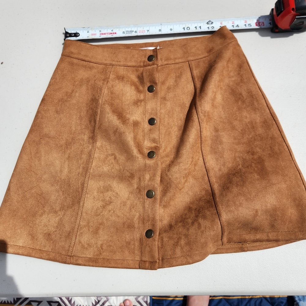 Western button down skirt